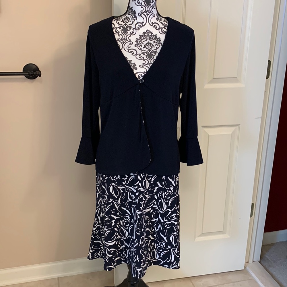 Petite Sophisticate 2 piece skirt and jacket/top set.